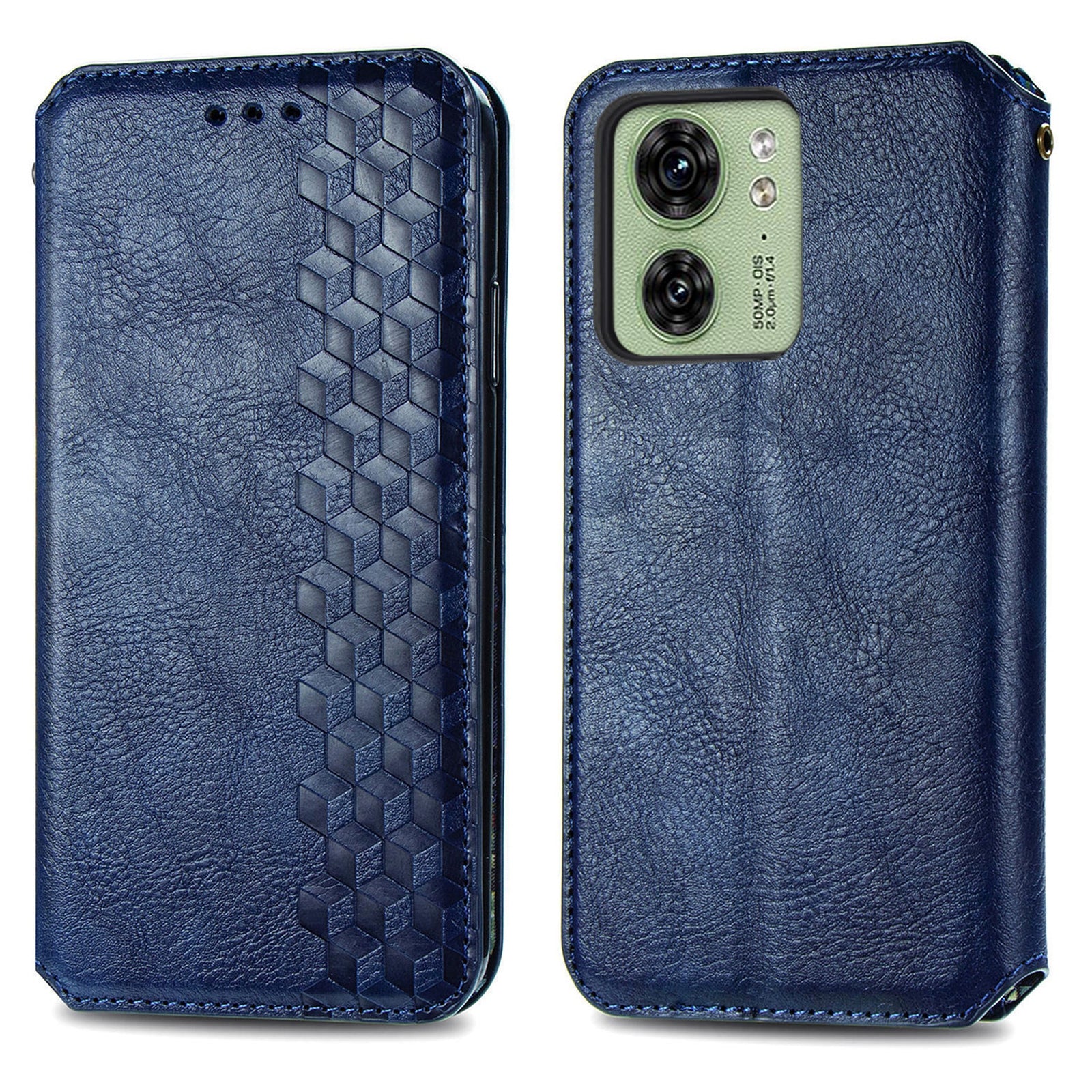 For Motorola Edge 40 5G Wallet Case Anti-Drop Imprinted Rhombus Leather Phone Cover For Motorola Edge 40 5G Wallet Case Anti-Drop Imprinted Rhombus Leather Phone Cover